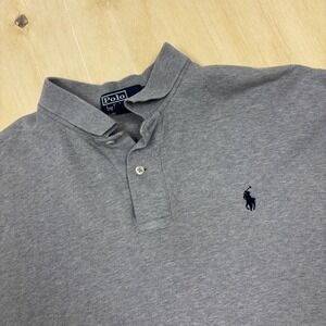 Polo By Ralph Lauren Polo Shirt Mens Large Gray Short Sleeve Cotton Knit Casual